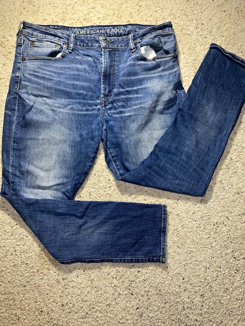 American Eagle Next Level AirFlex Slim Jeans Mens 38 x 32 Blue Stretch Denim